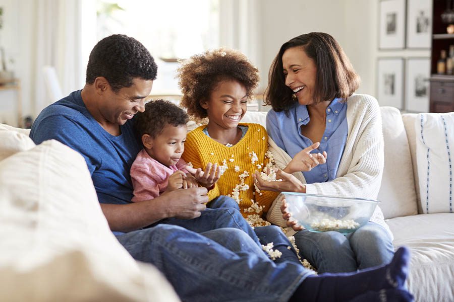 Personal Insurance - Family Having Fun Together in the Living Room
